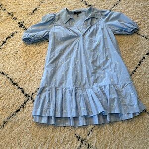 Maje Heart Embroidered Shirt Dress- EUC